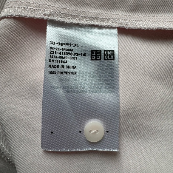 Uniqlo Light Pink Long Sleeve Blouse - Picture 6 of 6